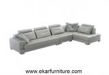 Grey sofa set leather sofa china supplier YX258