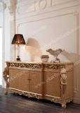 4 cubby Italian furniture wood Carved Giltwood curio cabinet